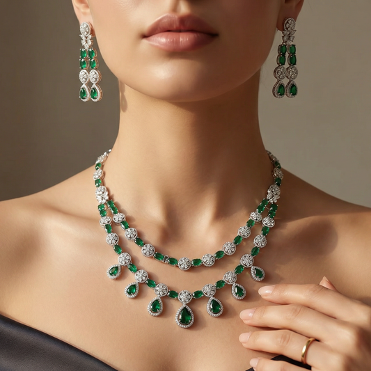 Nitya AD Studded Necklace Set