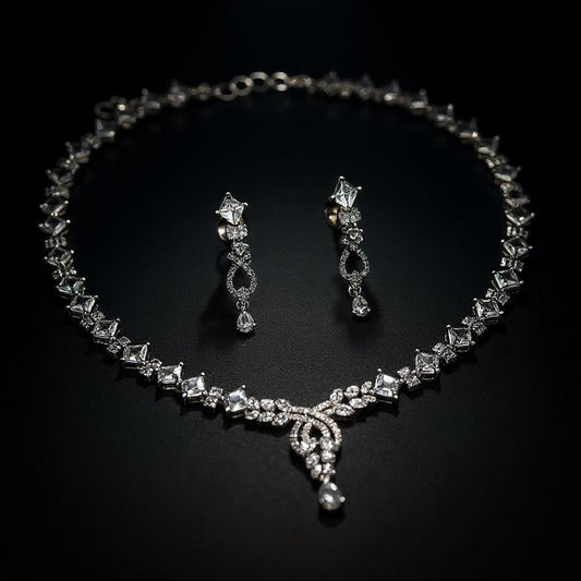 Jiya AD Studded Necklace Set