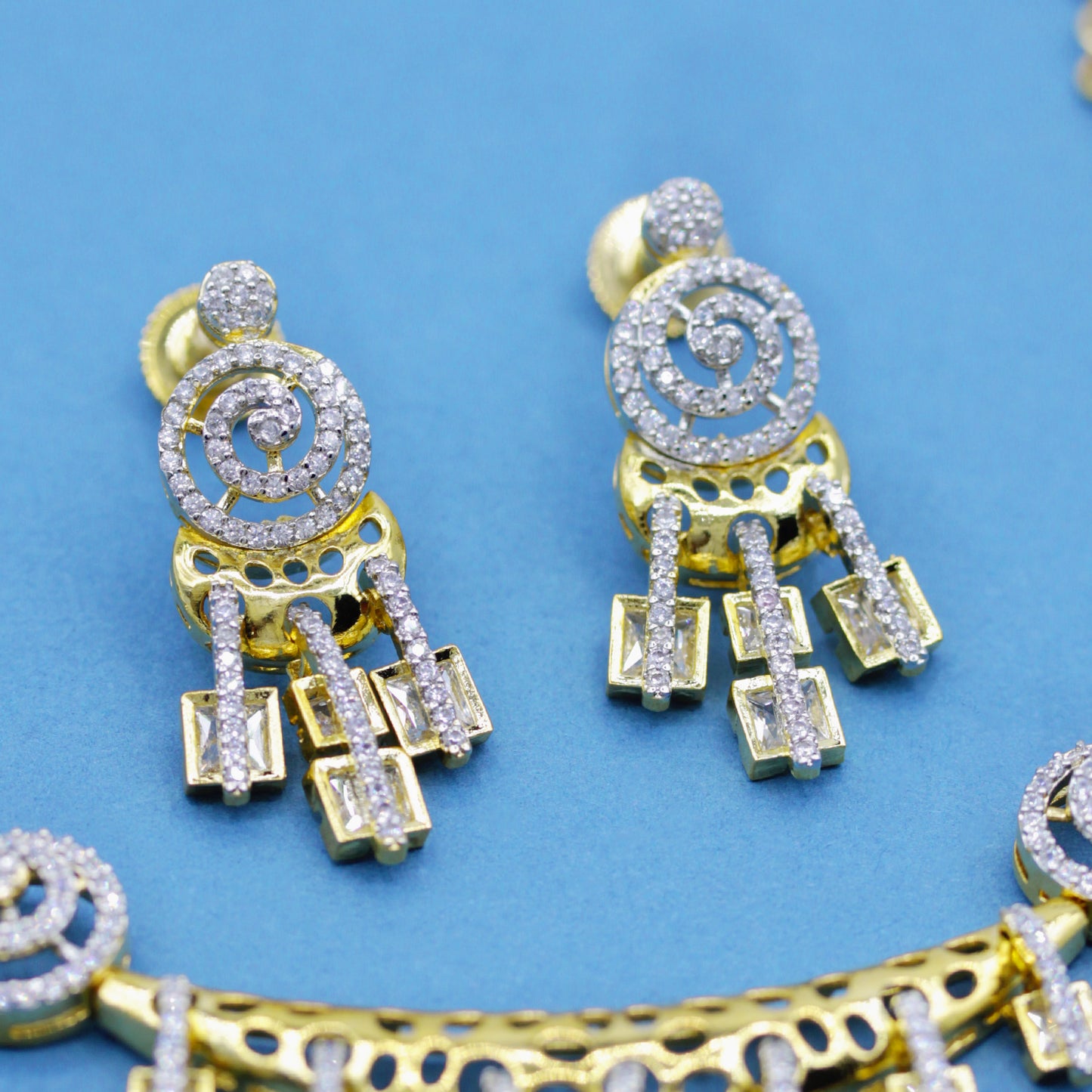 Indrani AD Studded Necklace Set