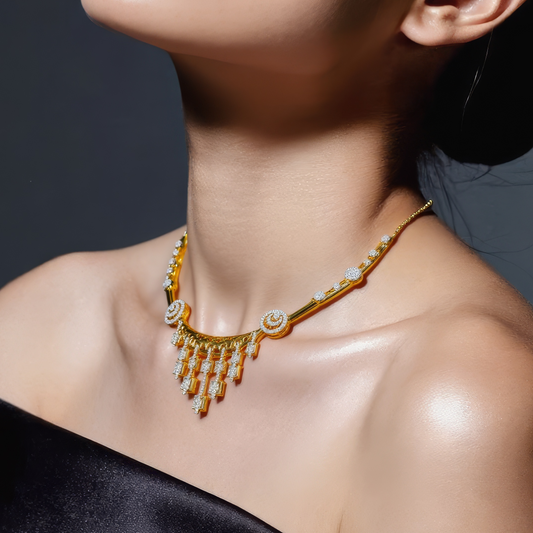 Indrani AD Studded Necklace Set